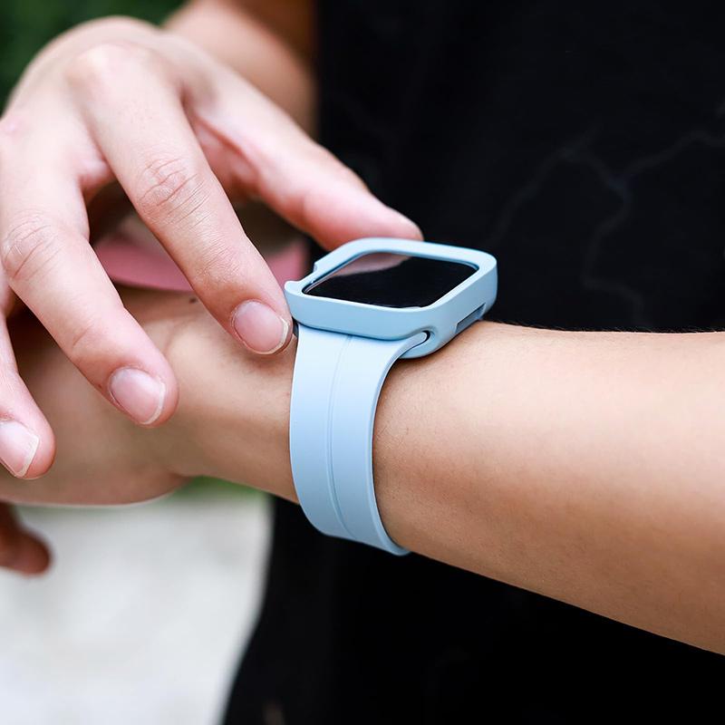 Soft TPU Shockproof Bumper Cover For Apple Watch 40mm 41mm 44mm 45mm 49mm Full-scale Anti-drop Case For iwatch 9 8 7 6 5 4