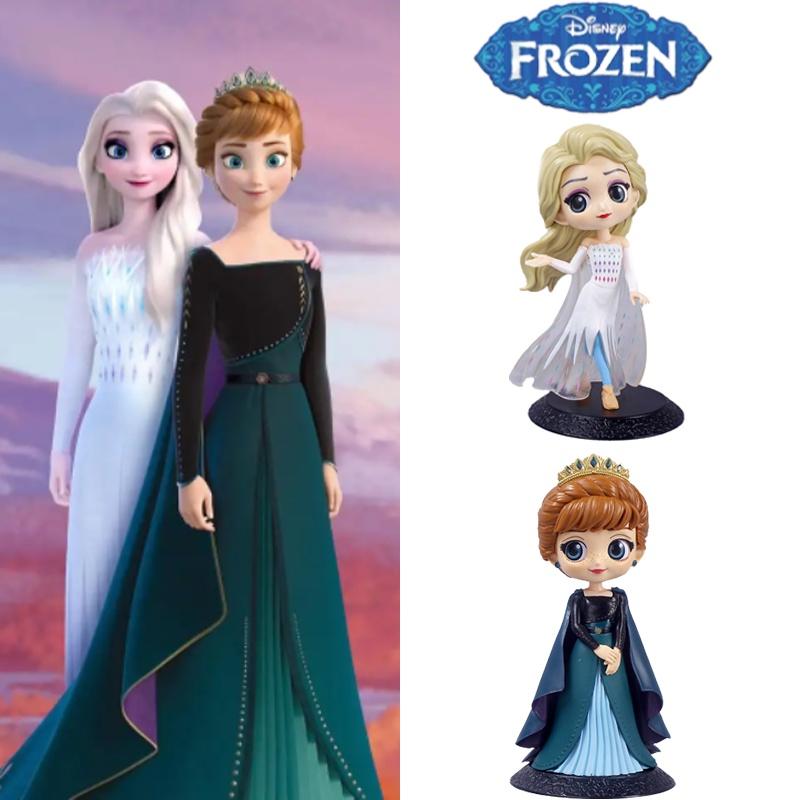 Frozen Pvc Elsa Anna Action Figure Toy Model Cake Topper Home Decor Birthday Gift