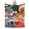Pokemon Characters Plush Blankets Kids  Flannel Throw Blanket For Couch Bed Warm Soft Custom Quality Bedspread Gift Idea