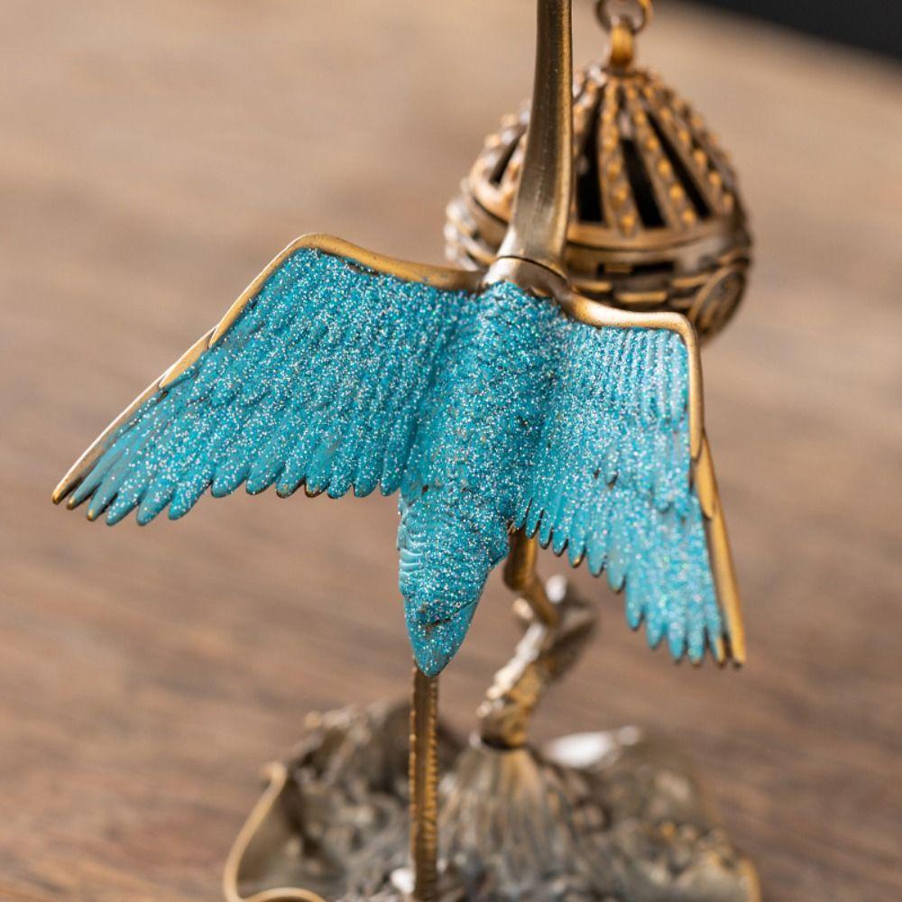 Изящная подставка для благовоний с обратным потоком Цинк Цинковый сплав Маленькая курильница для благовоний Печь на высокой ножке Кабинет