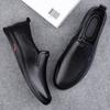 Fashion Leather Men Casual Shoes Slip On Formal Loafers Luxury Brand Comfortable Men Moccasins Italian Soft Male Driving Shoes