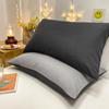 Gray Pillows Cover 2pcs Pillowcase 48x74cm Cushion Cover Rectangle Pillowslip for Home Funda Almohada Simple Style Pillow Case