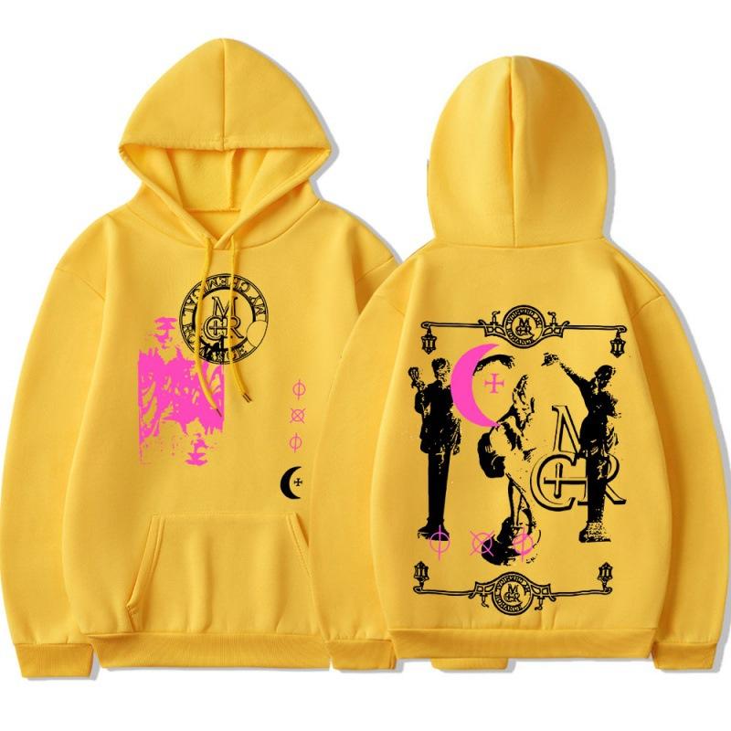 Толстовки унисекс черный парад панк эмо рок с капюшоном