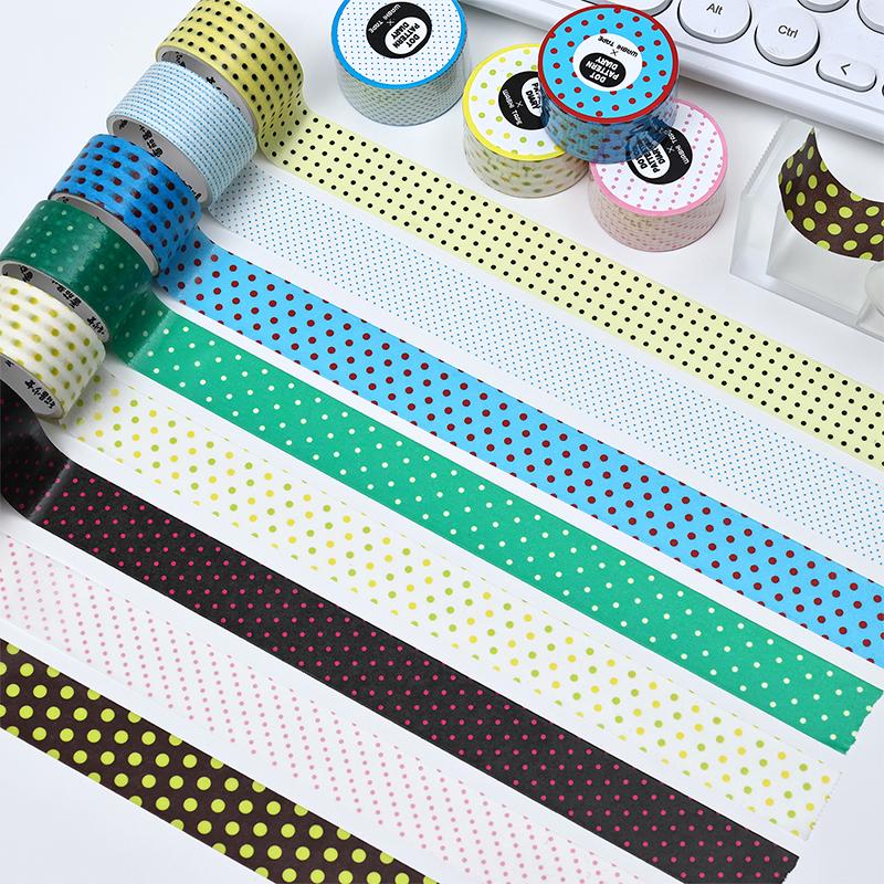 Journal GO 2cmx2m Decorative Adhesive Tape Dot Masking Washi Tape Scrapbooking Collage Junk Journal Card Craft Making Stickers