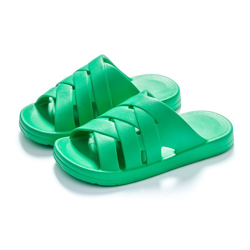 Тапочки унисекс, женские мягкие домашние тапочки из ЭВА, уличные шлепанцы на плоской подошве, повседневные пляжные сандалии, полые нескользящие тапочки для ванной