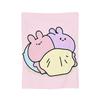 Asamimichaan Cute Asamimi Heart Blanket  Wool Funny Warm Throw Blanket for Home Decoration,