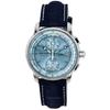 Мужские часы 100 Jahre Chronograph с кожаным ремешком Ice Blue Dial Quartz 86704