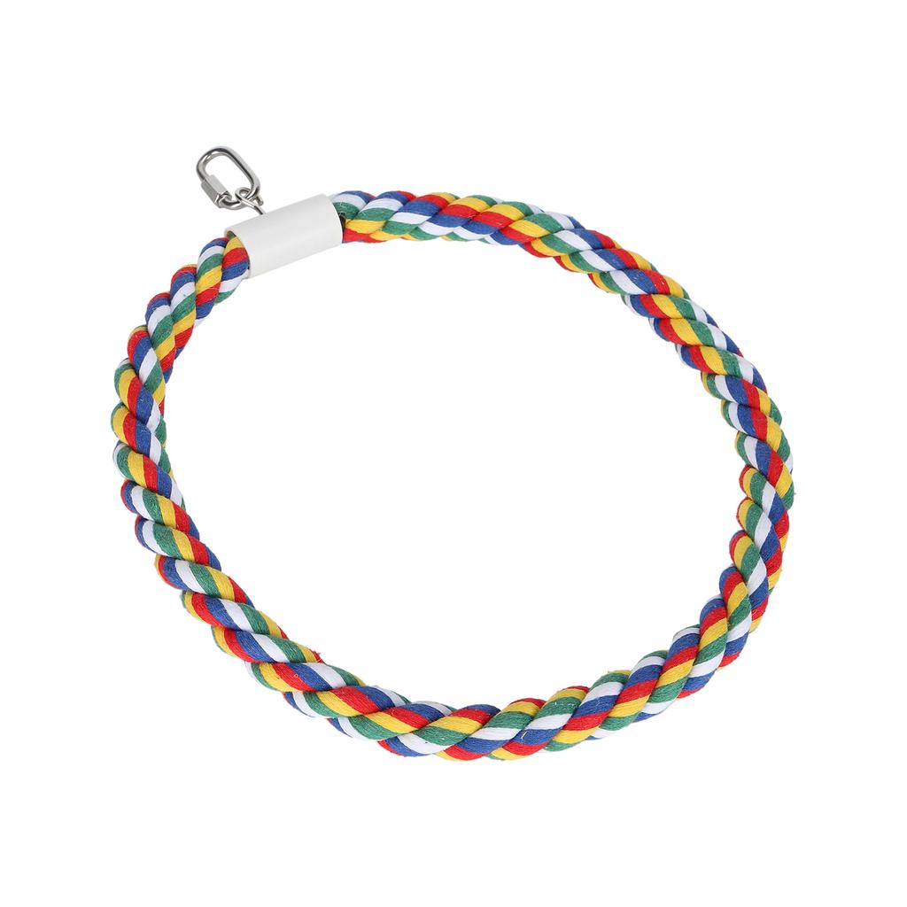 Parrot Climbing Ring Cotton Rope Swing Bird Chewing Toy for Small and Medium Parrot