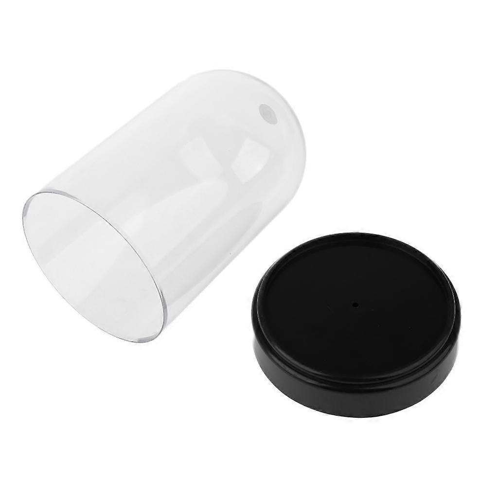 3x Clear Cover Round Base Display Stand Box for Diecast Toy Model Action Figure