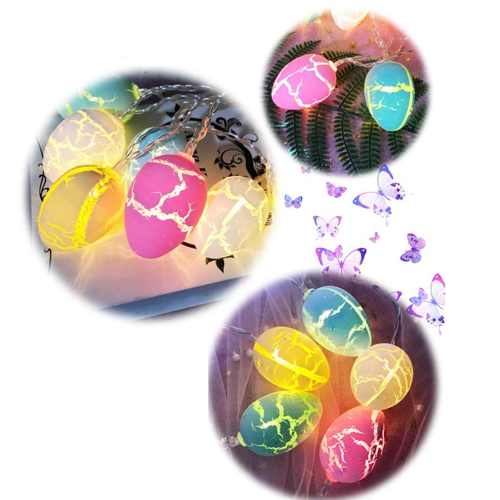 Пасхальные яйца, гирлянды из проволоки на батарейках, лампы для домашнего декора для вечеринок