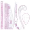 6PCS French Curve Ruler Soft Patchwork Ruler Measure Tailor Ruler Drawing Template DIY Sewing Accessories Tool Kit