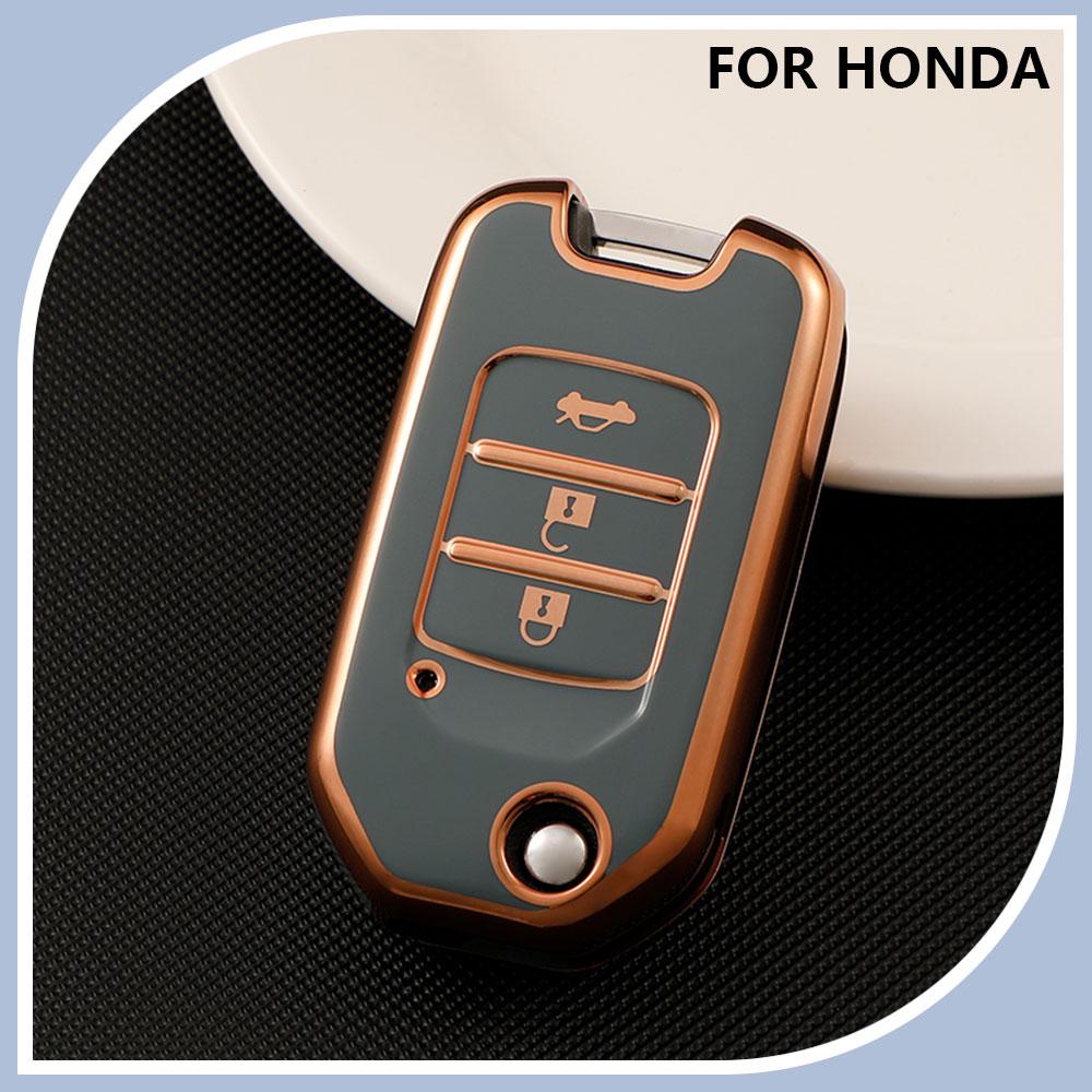Чехол-брелок для автомобиля, полный чехол для Honda Civic HRV HR-V CRV XRV CR-V Crider Odyssey Pilot Fit Accord, защитный корпус, аксессуары