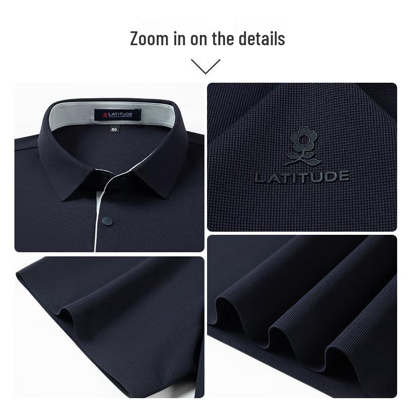 MONTAGUT Men's Summer Waffle Knit Short Sleeve Polo Shirt