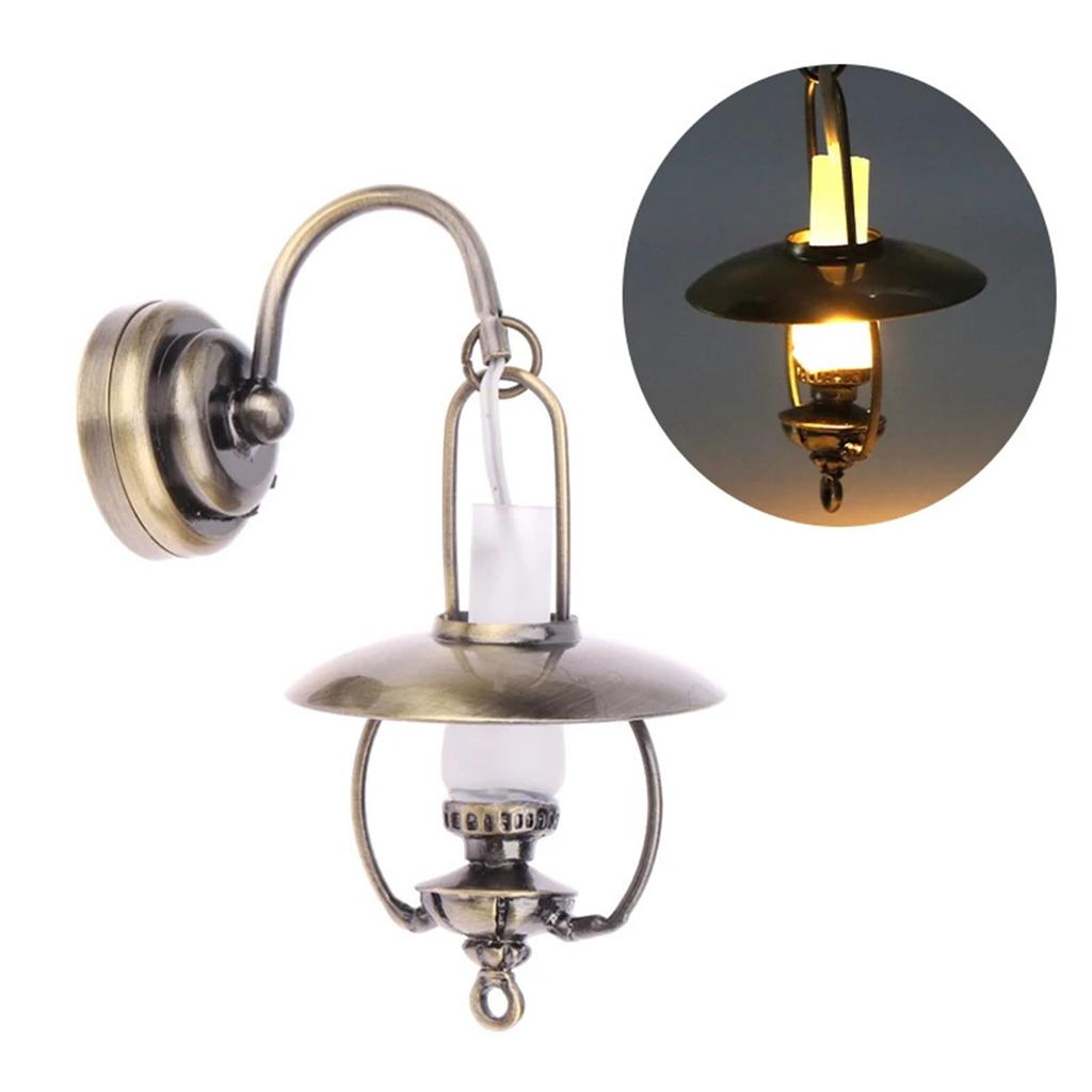 1/12 Scale Dollhouses Sconce Miniature Furniture Pretend Play for Kids Doll House Furniture Model for Dollhouses