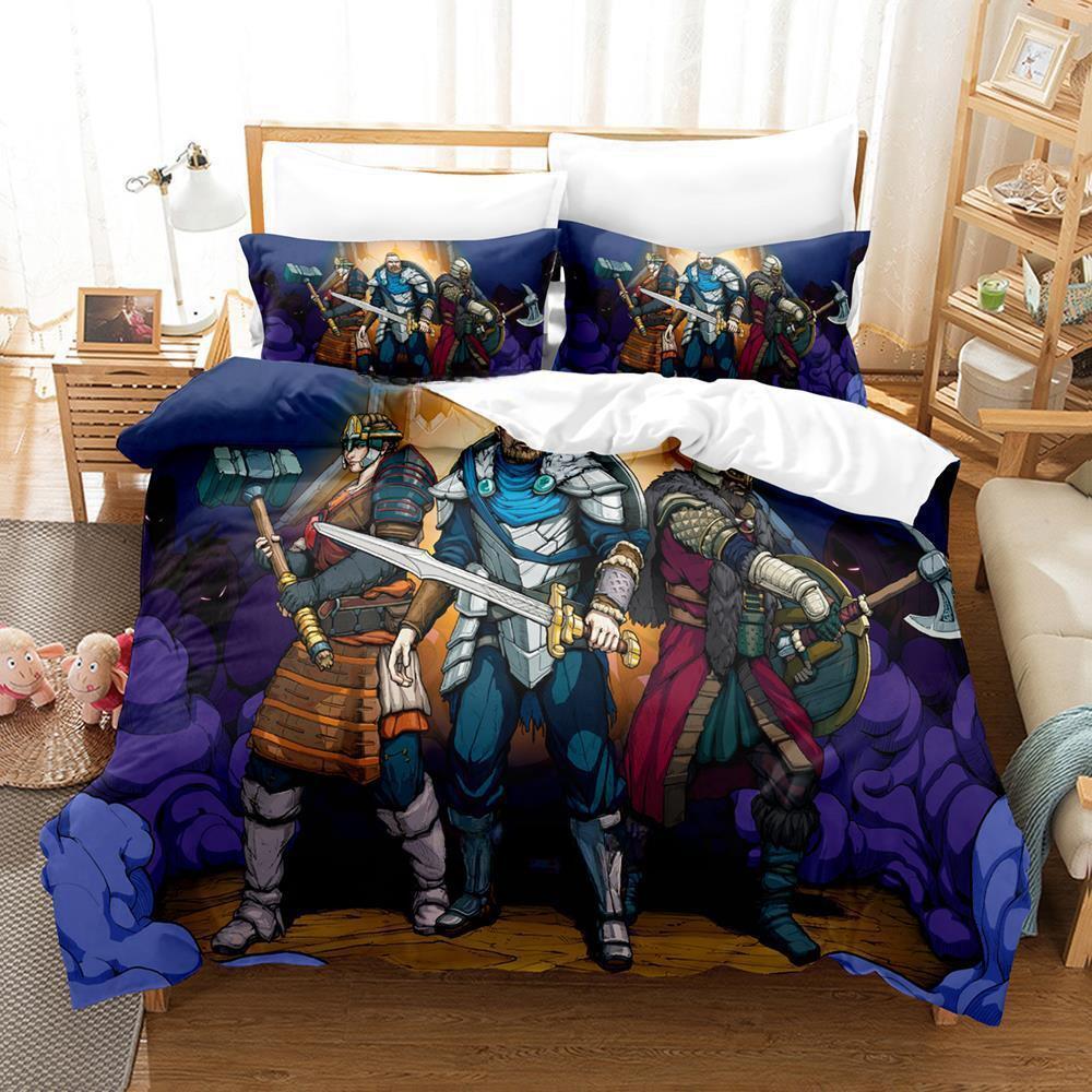 Tribes Of Midgard Bedding Collection Single Twin Full Queen King Size Bed Collection Adult Kid Bedroom Duvet Cover Collections 3D Game With Bed Lin