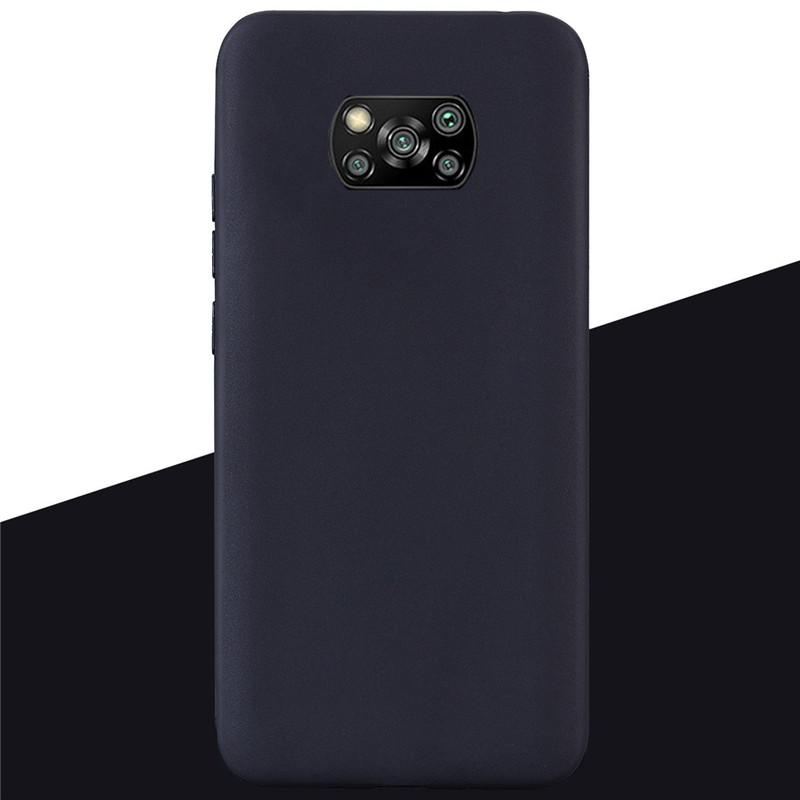 Силиконовые чехлы для Xiaomi POCO X3 Pro X3 NFC противоударный мягкий чехол Caqa