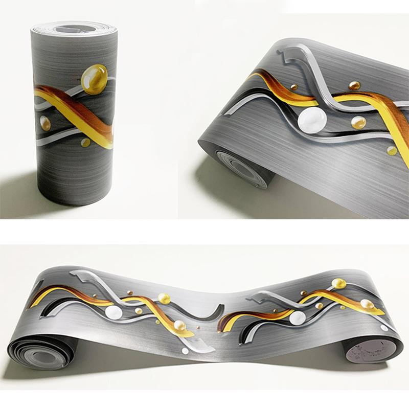 Мраморная мозаика, плинтус, наклейки на стену, ПВХ, самоклеящиеся, для гостиной, ванной комнаты, кухни, водонепроницаемая плитка, наклейки на талию, обои, границы, декор