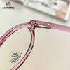 Oval Frame Anti-Blue Flat Glasses Fashionable Teenagers Can Be Equipped With Degree Computer Glasses Eye Protection Optical Glasses