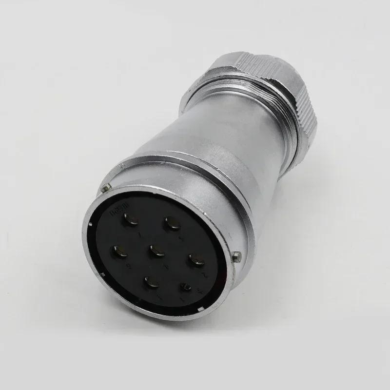 WY55 TE+ZE M55 Waterproof 4Pin 7Pin 40Pin 53Pin 61Pin Solder Power Industrial Aviation Wire Connector Auto Screen LED Light Ship