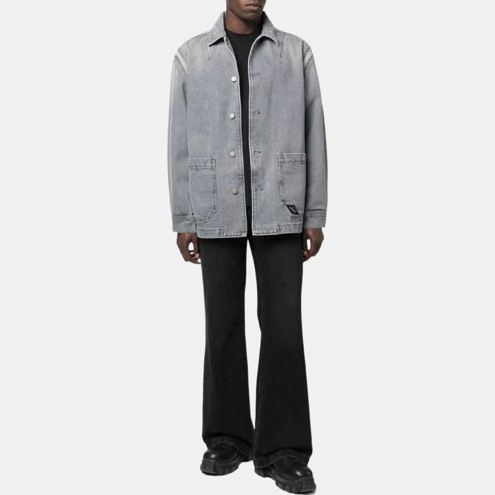 DIESEL FW22 Denim Jacket Unisex Gray A06580007G2