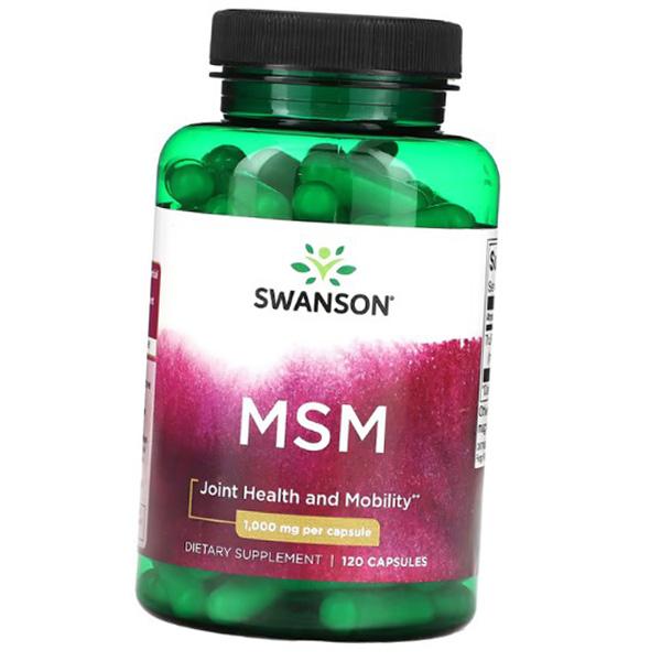 МСМ, Метилсульфонилметан, MSM 1000, Swanson 120капс (03280004)
