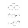 Oversized Round Metal Anti Blue Light Woman Reading Glasses Men Clear Lens Vintage Eyeglasses Presbyopia Large Computer Goggles