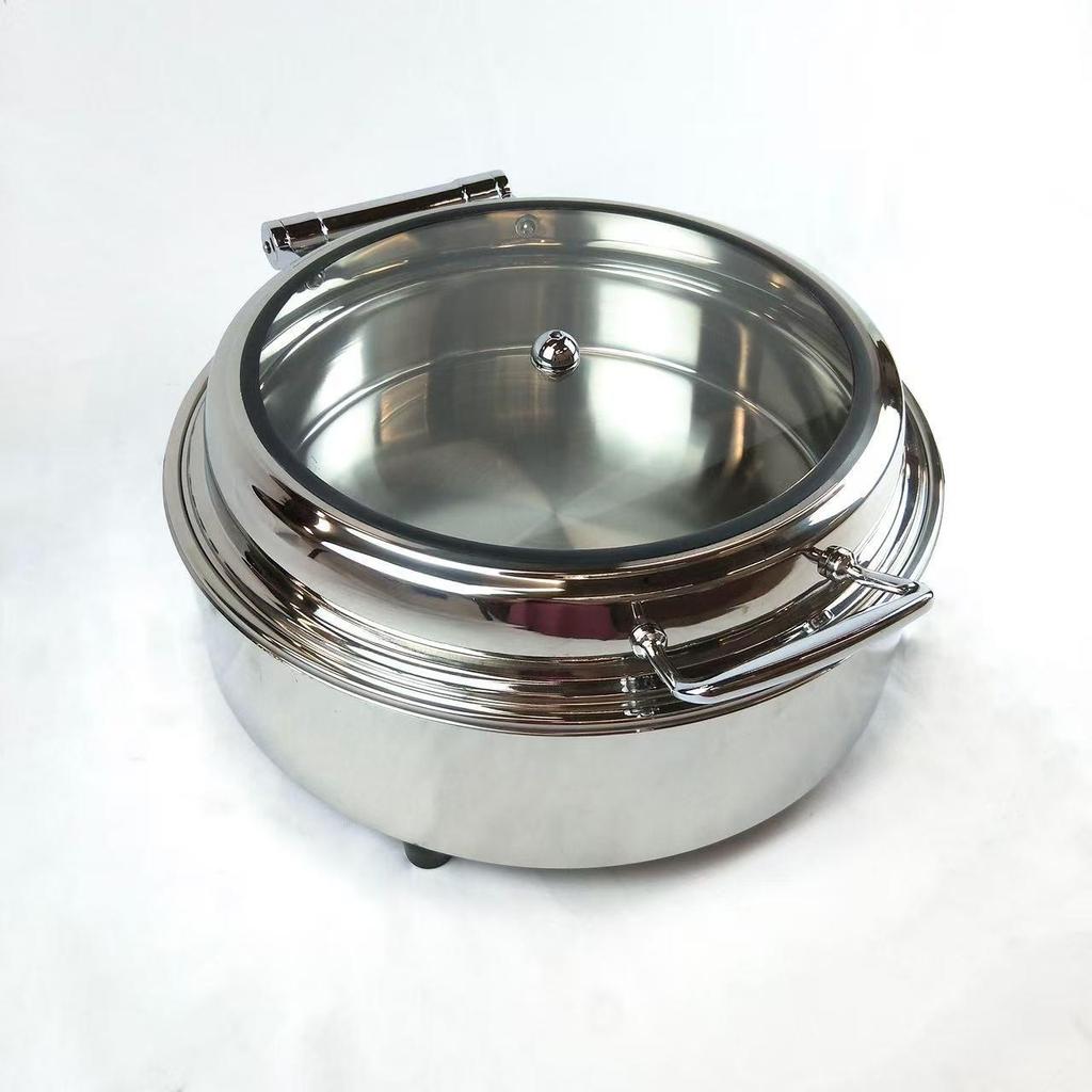 Электрическая мармитница для фуршета из нержавеющей стали - Умный подогреватель для самообслуживания с прозрачной изоляцией для гостиничных завтраков