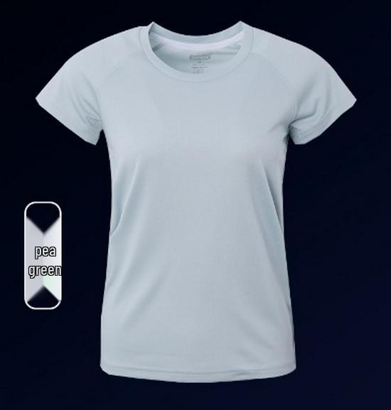 Быстросохнущая антибактериальная футболка с коротким рукавом для бега на открытом воздухе, йоги, фитнеса и повседневной носки