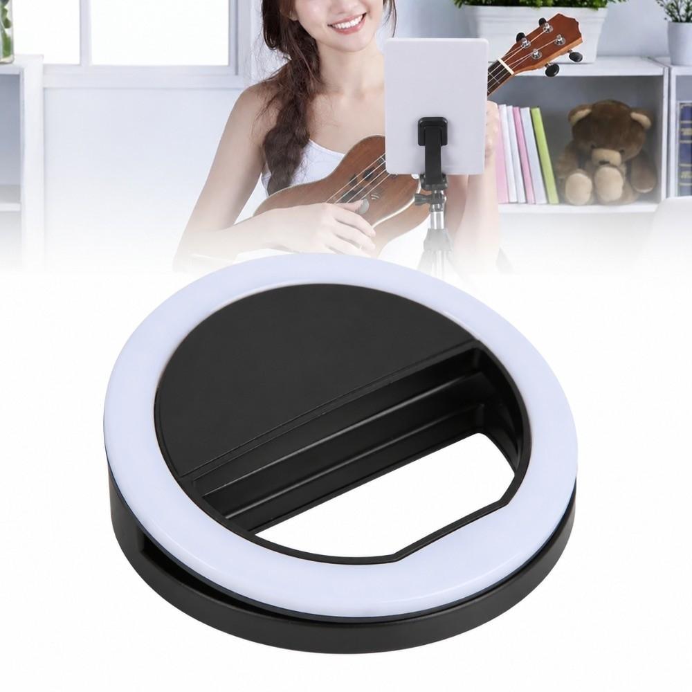 Adjustable Brightness Live Streaming Light Round Shape Selfie Ring Light Selfie Taking