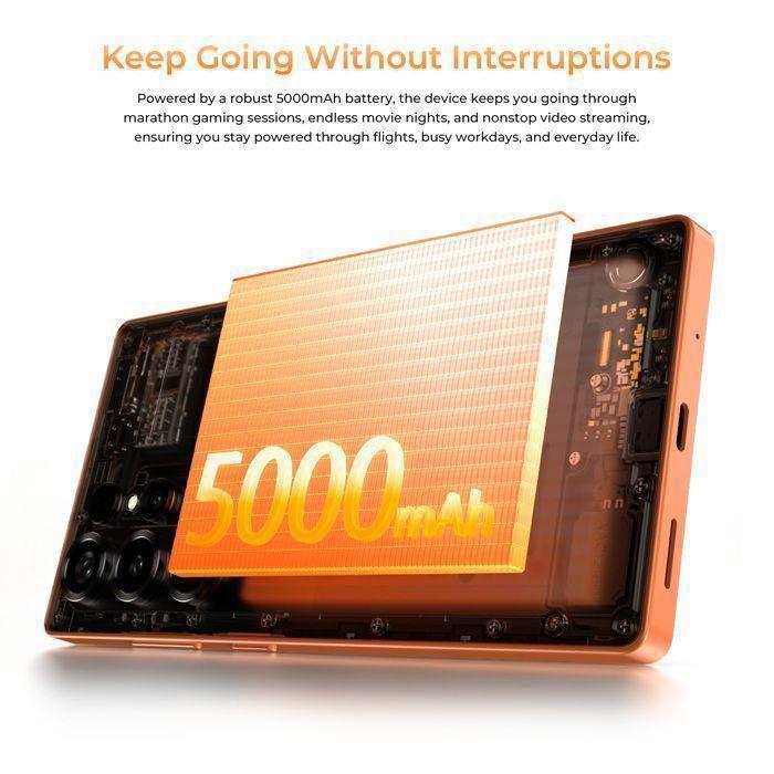 Smartphone 4G OUKITEL C66 24GO+512GO Écran 6,73" 120Hz 5000mAh Telephone Portable Android 16 64MP Telephone Dual SIM/NFC/GPS Orange