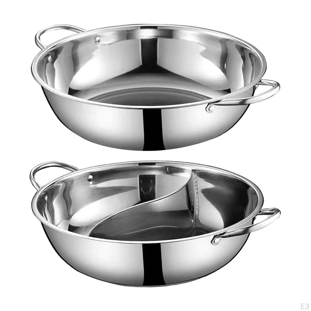 Китайская кастрюля из нержавеющей стали для индукционной плиты, кастрюля для супа, дорожная вечеринка