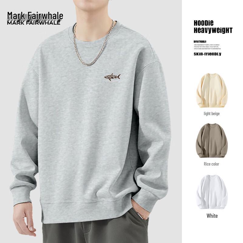 Mark Fairwhale Men's Heavyweight Loose Fit Pullover Sweatshirt