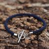 Stylish Men Bracelet Rope Stainless Steel OT Buckle Lucky Red Thread Braslet 7 Colors Milan String Beach Nautical Braclet Homme