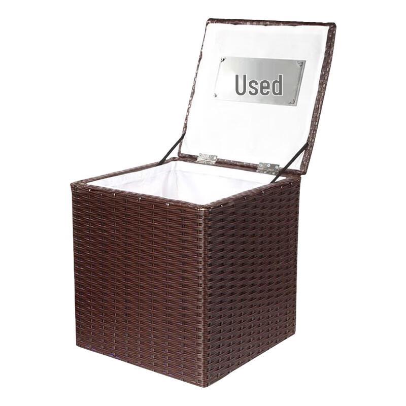 Luodeli Large Brown Shoe Cover Storage Basket with Lid