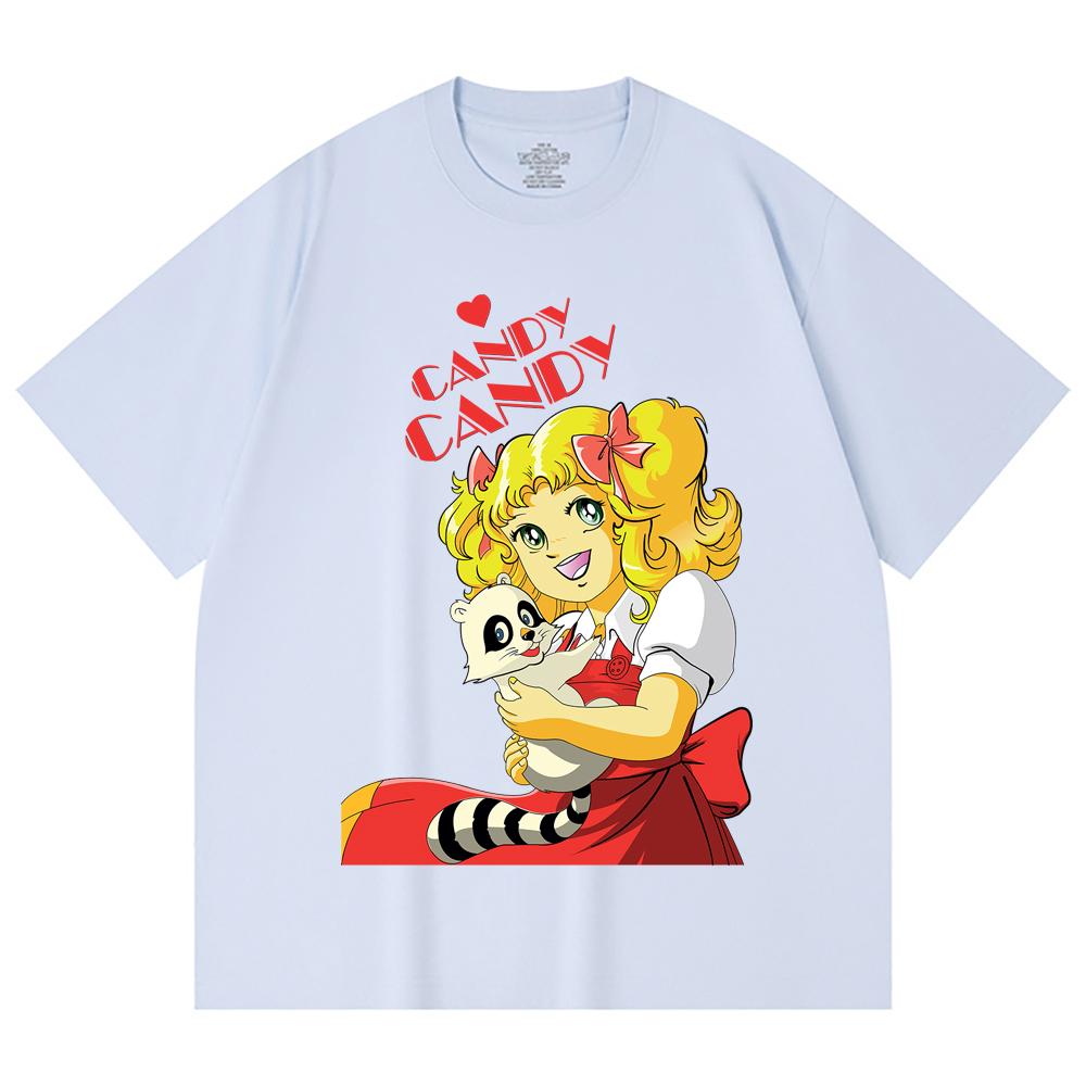 230 Gsm 100% Cotton Candy Candy V1 Print Unisex Heavy Cotton T Shirt