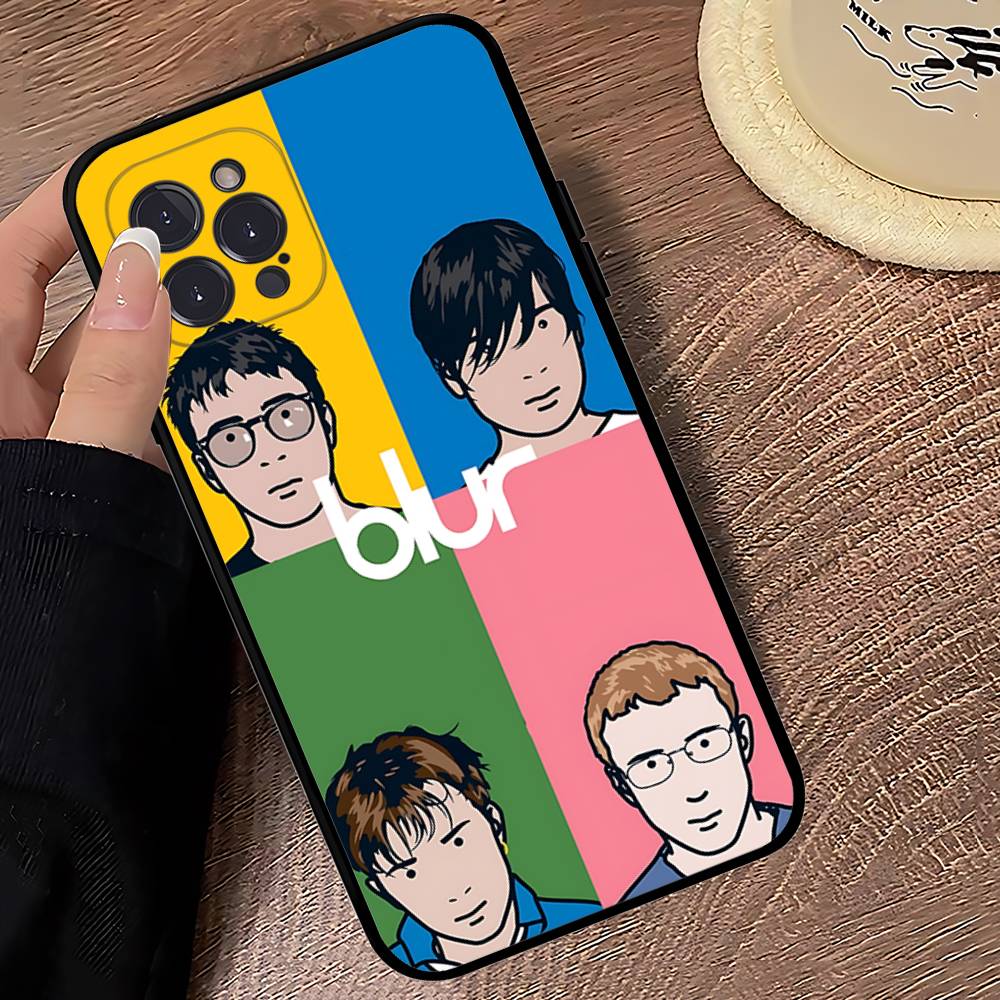 Чехол для телефона Rock Band B-Blur для IPhone 16 Pro Max 15 17 Plus 14 13 12 Mini 11 Черный Чехол