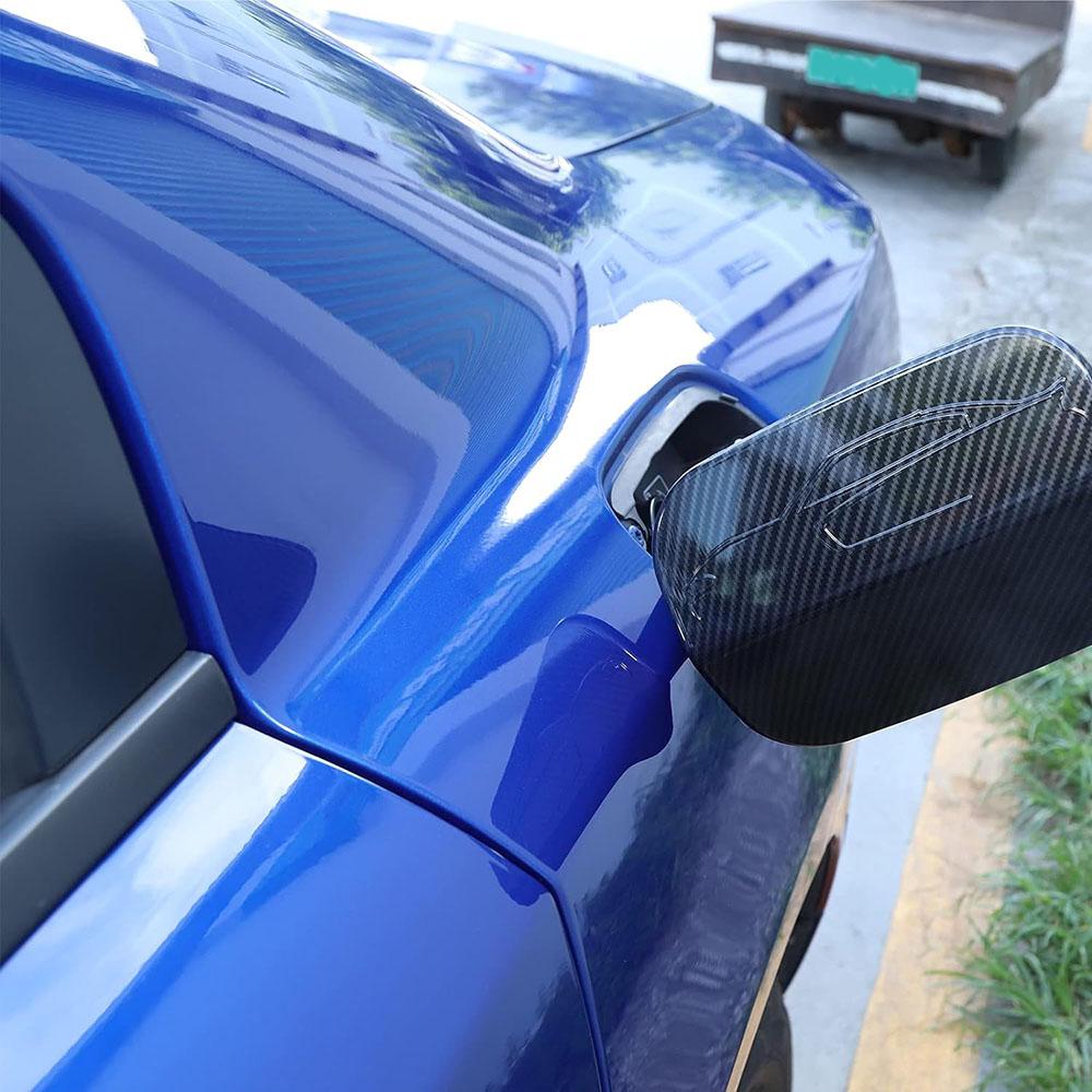 Накладка на крышку лючка бензобака в стиле карбонового волокна для Dodge Charger 2015-2023