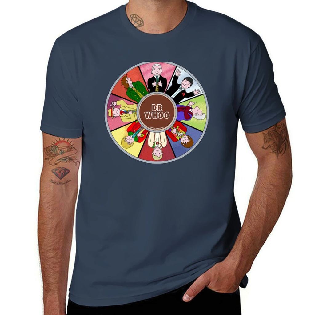 Mr Benn Time Lord TShirt Simple Solid Color Crew Neck Tee