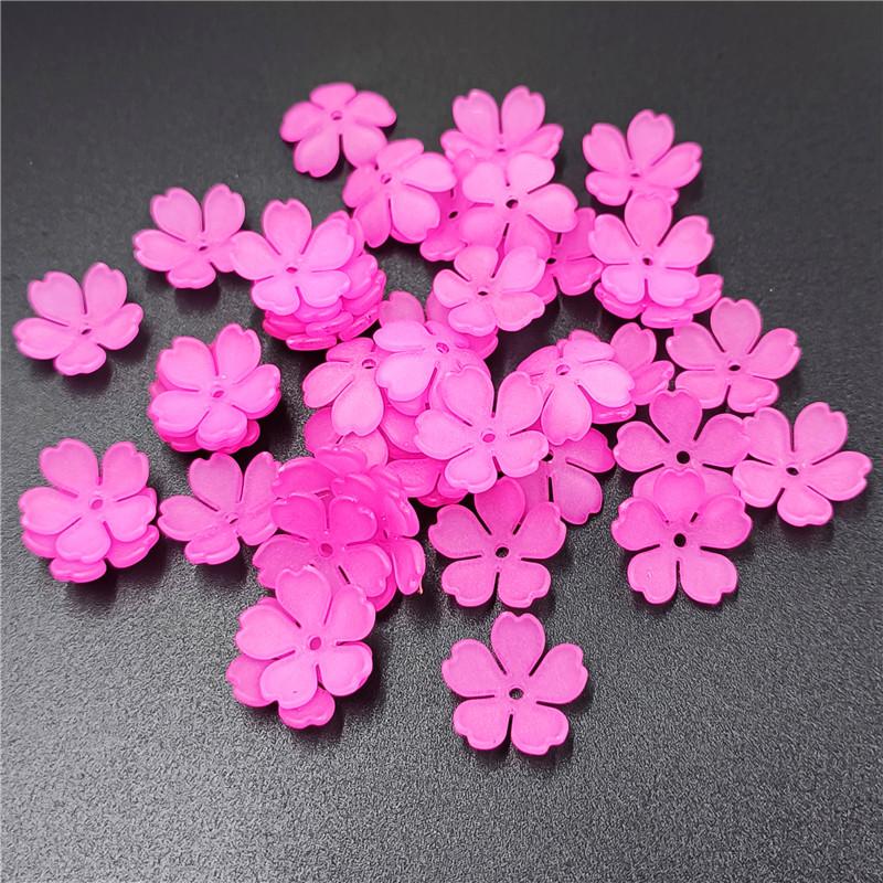 50 шт. DIY теплых цветов, материалы для ручной работы, 5 лепестков, серьги, букет, изготовление украшений, отдел для хранения, матовые аксессуары, бусины