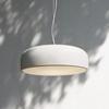 Modern LED Suspension Hanging Light - Ceiling Chandelier, 60cm, White, Ideal for Dining Bedroom Hotel Bar