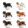 Ornaments Simulation Bulldog Animal Model Pitbull Figurine Bulldog Model  Home Decoration