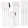 16 предметов Western Black Gold столовый набор столовых приборов из нержавеющей стали столовые приборы столовый нож вилка ложка столовое серебро