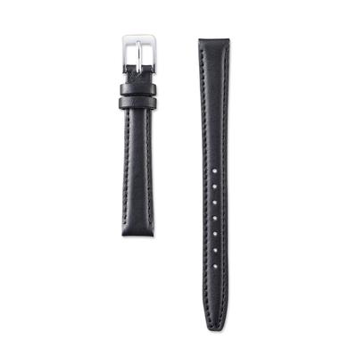 Replacement Watch Band, Genuine Product, Smooth Cowhide Leather, Water-Repellent, Lug 12mm / Buckle 10mm, Black, DXH6A Women's