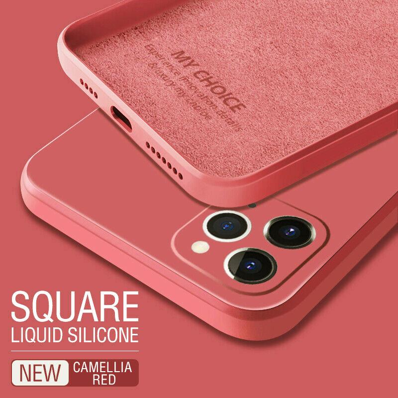 Квадратный чехол для телефона из жидкого силикона для For Iphone15 14 13 12 11 Pro Max Mini X XR XS 7 8 Plus Ударопрочный Мягкий чехол