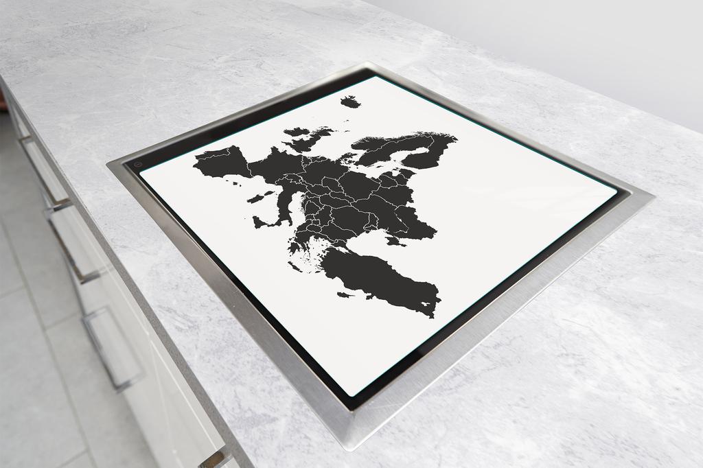 SZKLANA PŁYTA OCHRONNA NA KUCHENKĘ 50x52 MAPA
