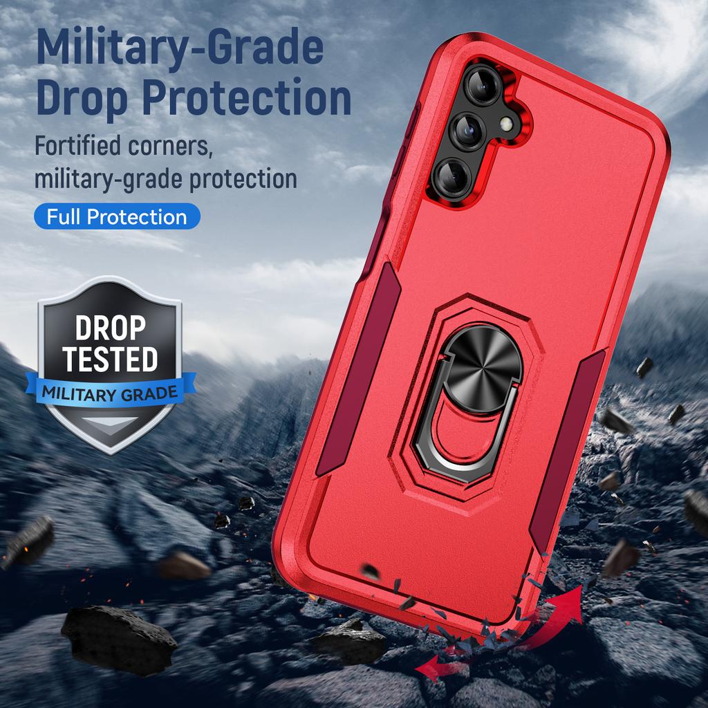Нескользящий чехол с кольцом на палец для Samsung Galaxy A14 5g A52 A52s A53 A73 A33 A13 S23 Ultra S22 Plus S21 S20 Fe, сумка для телефона
