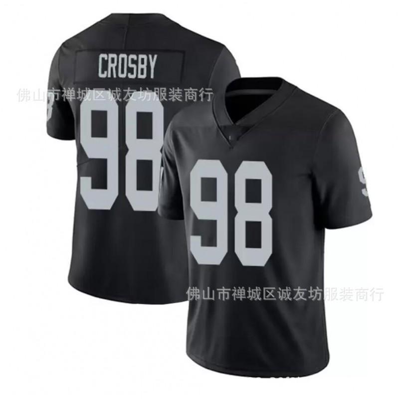 Mens Maxx Crosby 98 Las Vegas Raiders Football Jersey - White S-XXXL All
