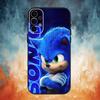 Чехол для телефона S-Sonic Еж Соник Для Samsung S25,S24,S21,S22,S23,S30,Ultra,S20,Plus,Fe,Note,10,9,5G Черный