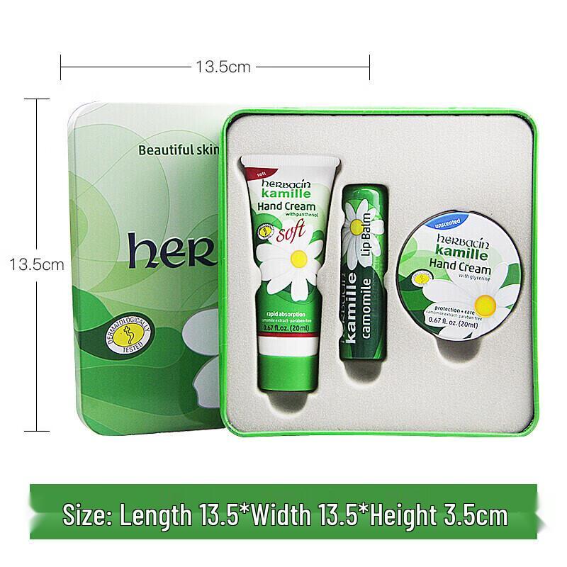 Herbacin Kamille Hand Cream & Lip Balm Gift Set