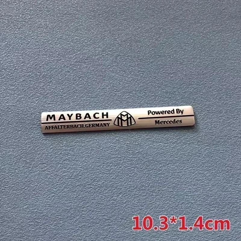 For Mercedes Benz AMG Brabus Maybach Smart W204 GLC CLA GLK W205 W203 W206 W108 W124 W126 Aluminum Car Badge Sticker Accessories po1